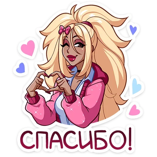 ❤️ Стикер «Эцуко Etsuko» для Telegram