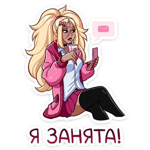#️⃣ Стикер «Эцуко Etsuko» для Telegram