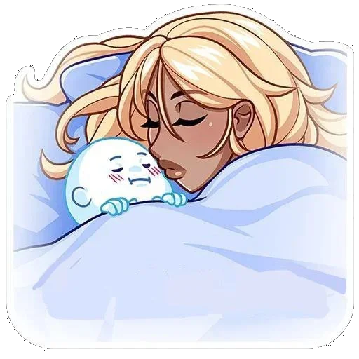 😴 Стикер «Эцуко без надписей» для Telegram