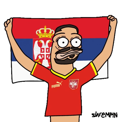 🇷🇸 Стикер «Euro 2024» для Telegram