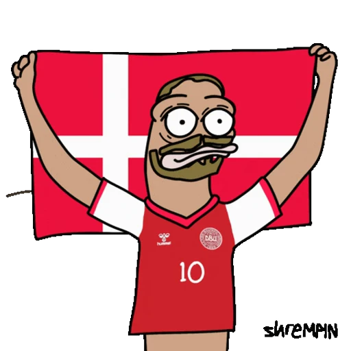 🇩🇰 Стикер «Euro 2024» для Telegram