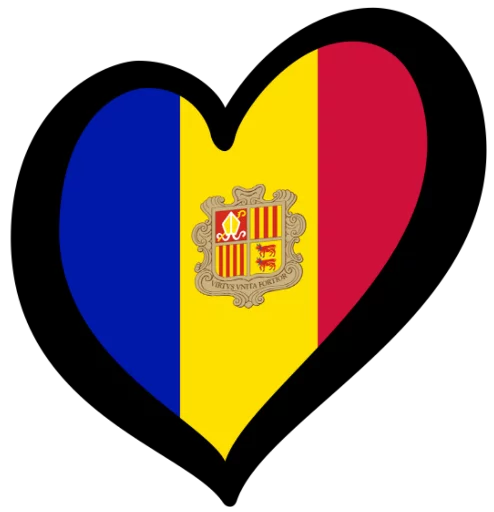 🇦🇩 Стикер «Eurovision Flags» для Telegram