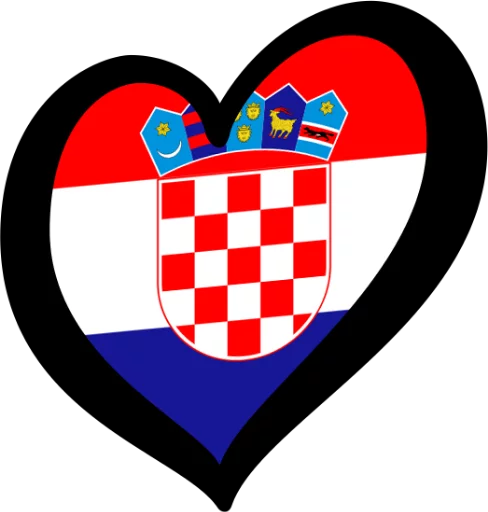 🇭🇷 Стикер «Eurovision Flags» для Telegram