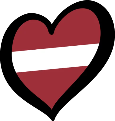 🇱🇻 Стикер «Eurovision Flags» для Telegram