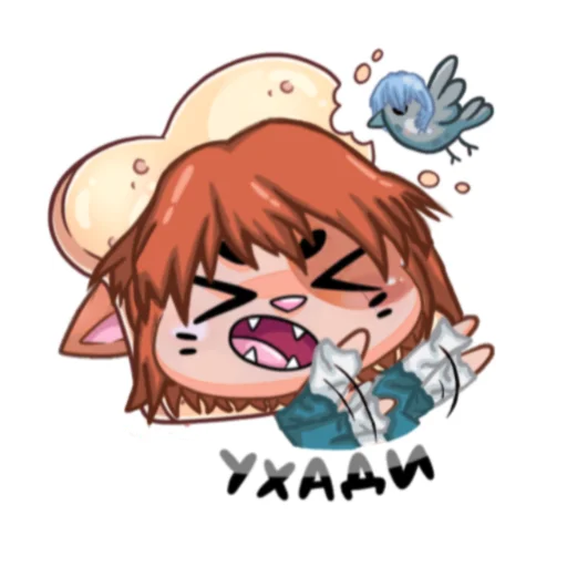 😣 Стикер «бисквит евангелион» для Telegram