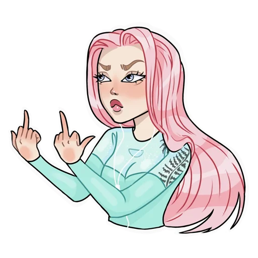 🖕 Стикер «EvaLevinskaya» для Telegram