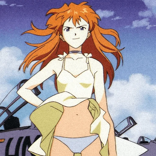 😏 Стикер «evangelion mood ~» для Telegram