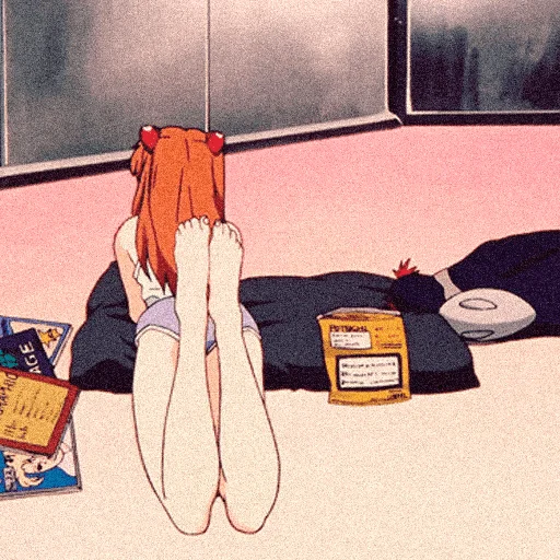 😶 Стикер «evangelion mood ~» для Telegram