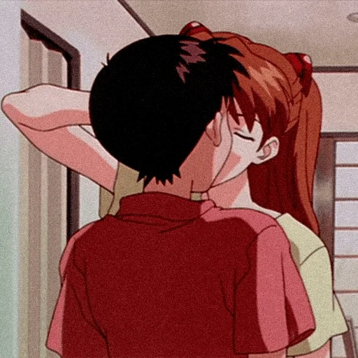 👄 Стикер «evangelion mood ~» для Telegram