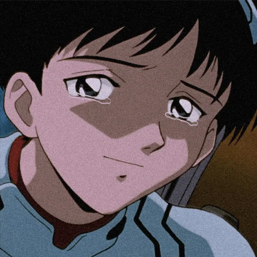 😭 Стикер «evangelion mood ~» для Telegram