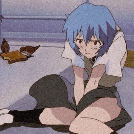 😖 Стикер «evangelion mood ~» для Telegram