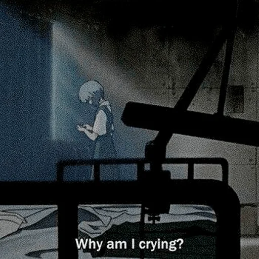 😔 Стикер «evangelion mood ~» для Telegram