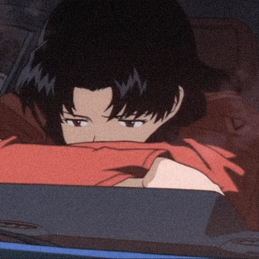 😔 Стикер «evangelion mood ~» для Telegram