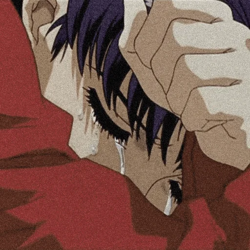 😭 Стикер «evangelion mood ~» для Telegram