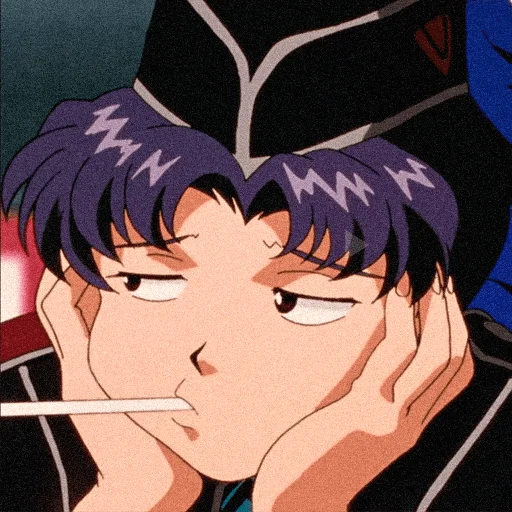 😒 Стикер «evangelion mood ~» для Telegram