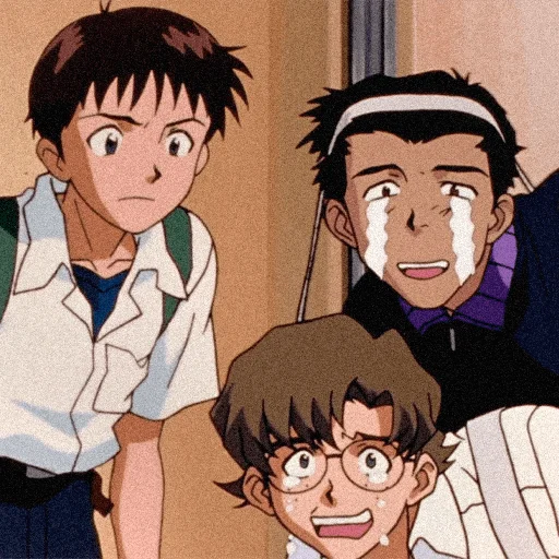 😢 Стикер «evangelion mood ~» для Telegram