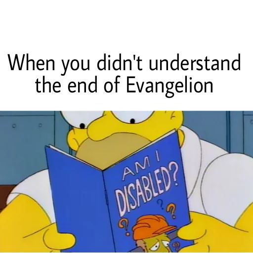 📖 Стикер «Evangaylion and memes» для Telegram