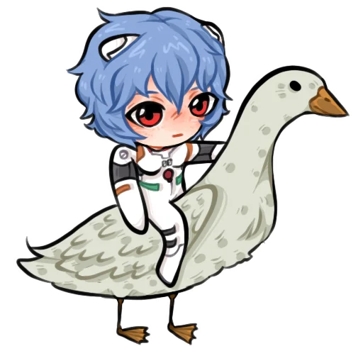 🦆 Стикер «Evangelion []» для Telegram