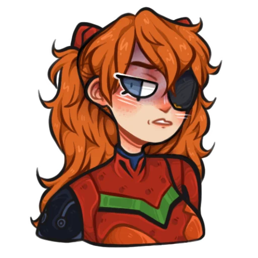 😠 Стикер «Evangelion []» для Telegram