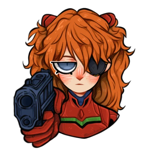 🔫 Стикер «Evangelion []» для Telegram