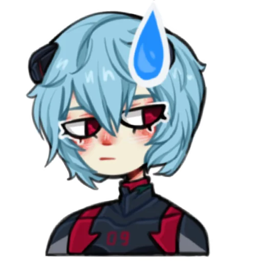 😓 Стикер «Evangelion []» для Telegram