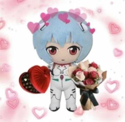 0⃣ Стикер «Rei plush» для Telegram