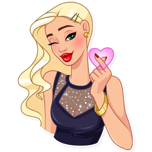 😘 Стикер «Eva Rich» для Telegram