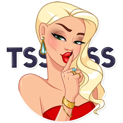 🤫 Стикер «Eva Rich» для Telegram