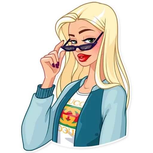 🤨 Стикер «Eva Rich» для Telegram