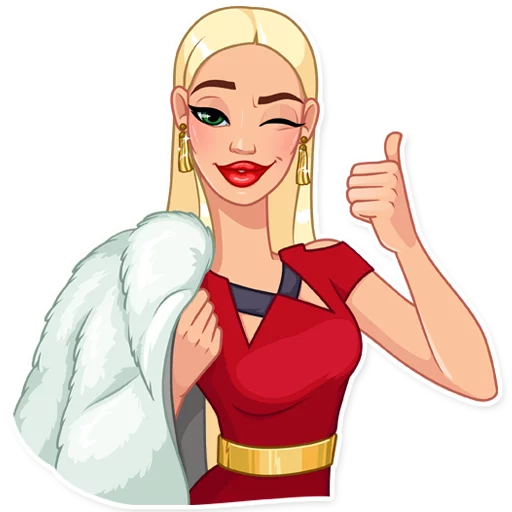 👍 Стикер «Eva Rich» для Telegram