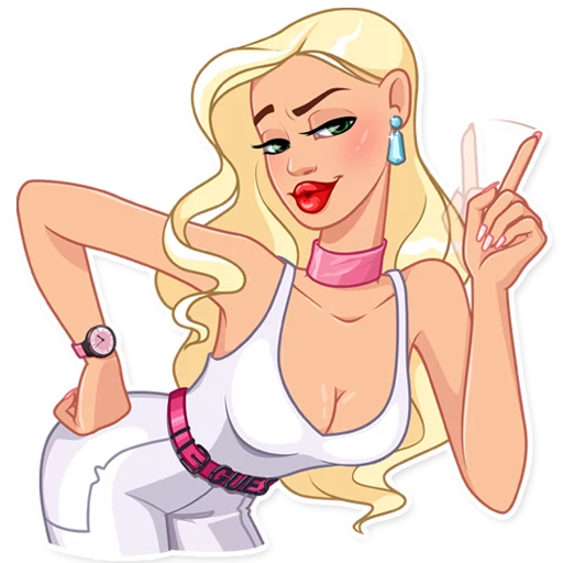 ☝️ Стикер «Eva Rich» для Telegram