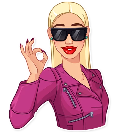 😎 Стикер «Eva Rich» для Telegram