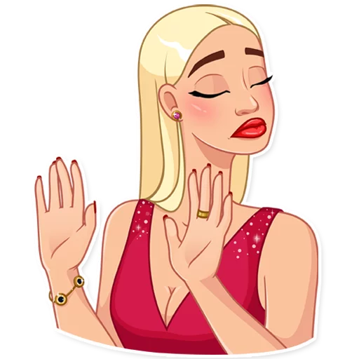 🙅 Стикер «Eva Rich» для Telegram