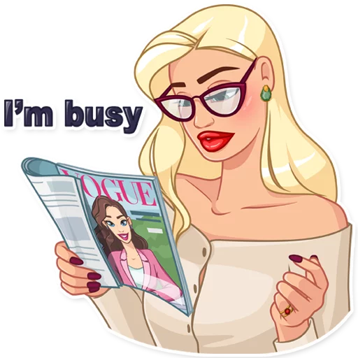 🤓 Стикер «Eva Rich» для Telegram