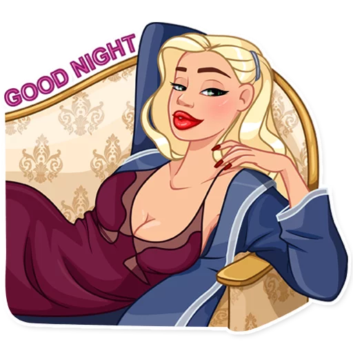 😈 Стикер «Eva Rich» для Telegram