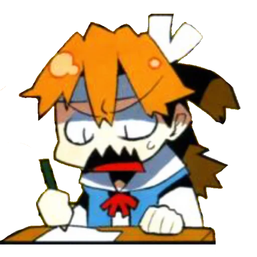 🔹 Стикер «Evangelion School +Chibi» для Telegram