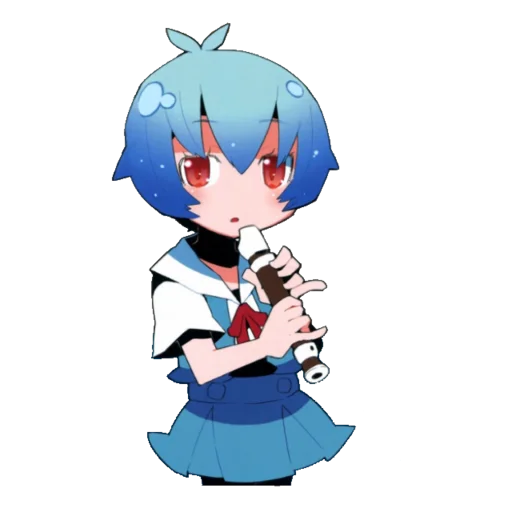 🔹 Стикер «Evangelion School +Chibi» для Telegram