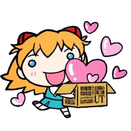 🔹 Стикер «Evangelion School +Chibi» для Telegram