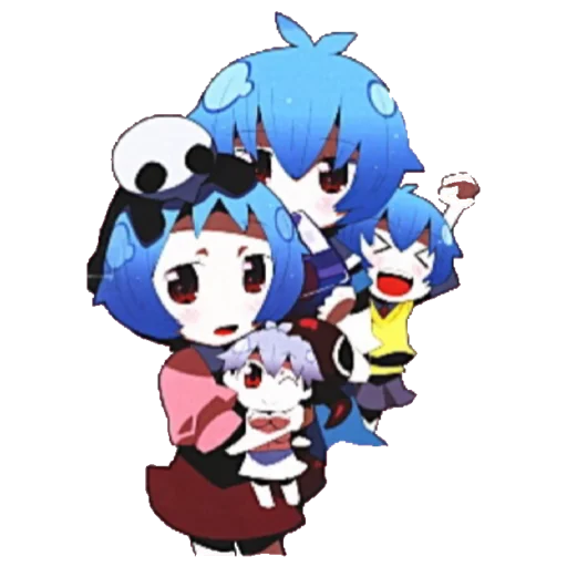 🔹 Стикер «Evangelion School +Chibi» для Telegram