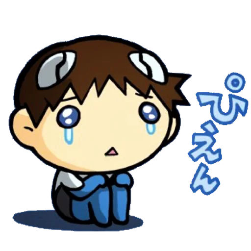 🔹 Стикер «Evangelion School +Chibi» для Telegram