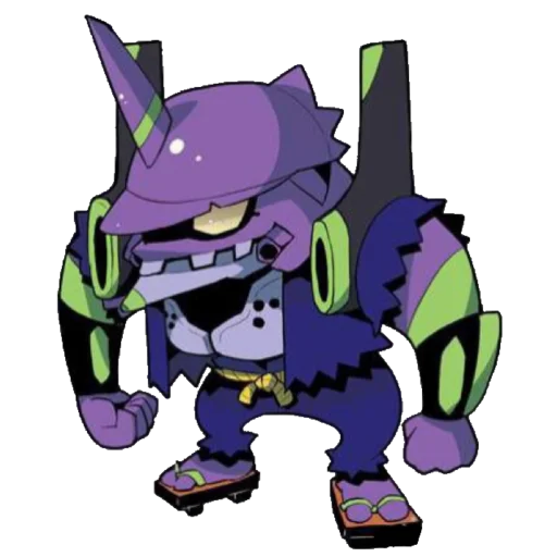 🔹 Стикер «Evangelion School +Chibi» для Telegram