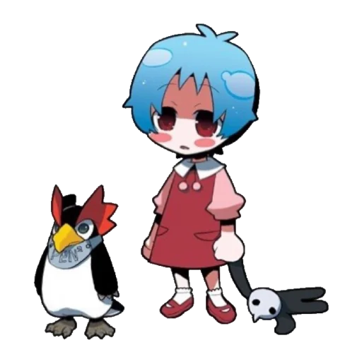 🔹 Стикер «Evangelion School +Chibi» для Telegram