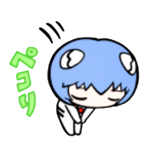 🔹 Стикер «Evangelion School +Chibi» для Telegram
