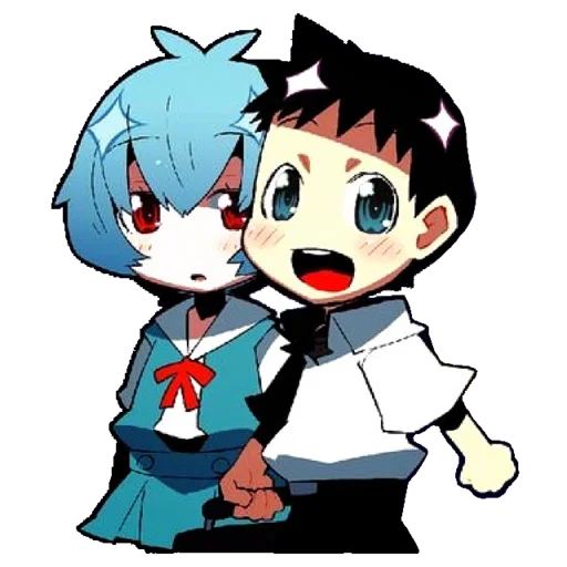 🔹 Стикер «Evangelion School +Chibi» для Telegram