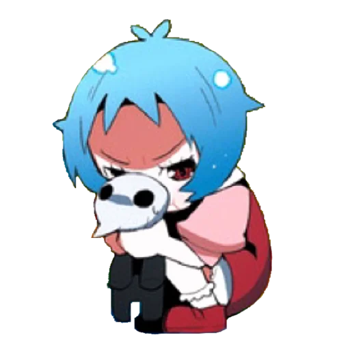 🔹 Стикер «Evangelion School +Chibi» для Telegram