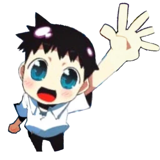 🔹 Стикер «Evangelion School +Chibi» для Telegram