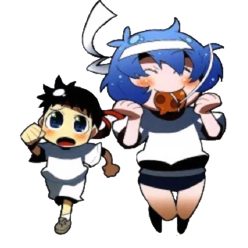 🔹 Стикер «Evangelion School +Chibi» для Telegram