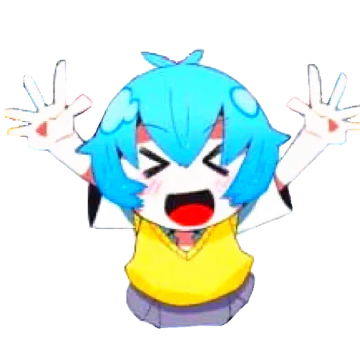🔹 Стикер «Evangelion School +Chibi» для Telegram