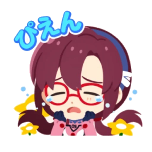 🔹 Стикер «Evangelion School +Chibi» для Telegram