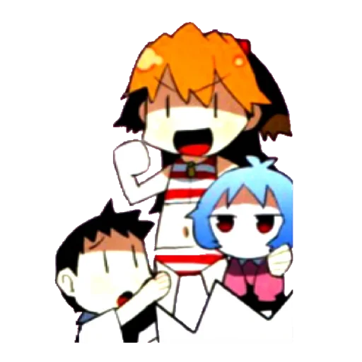 🔹 Стикер «Evangelion School +Chibi» для Telegram